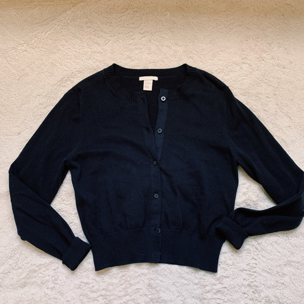 Navy cardigan